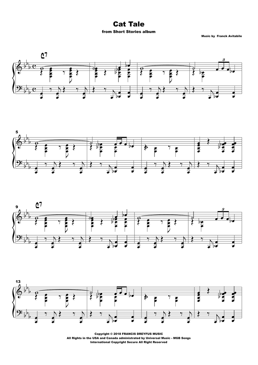 Cat Tale Cat Tale Piano Method scores gallery preview page 1