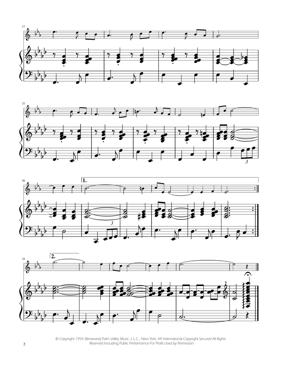 Fly Me To The Moon (In Other Words) Piano scores gallery preview page 2