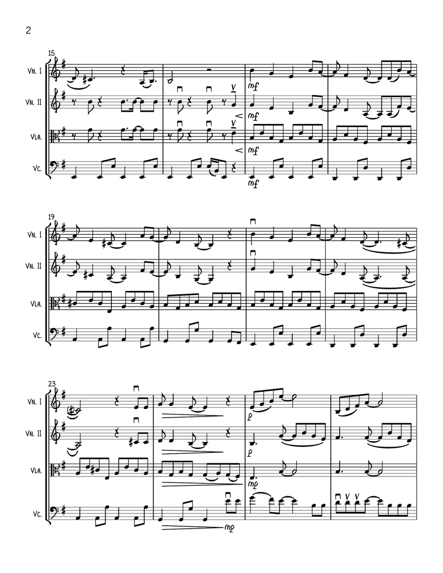Abracadabra String Quartet scores gallery preview page 2