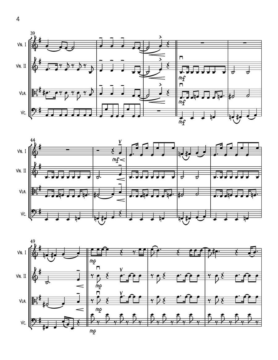 Abracadabra String Quartet scores gallery preview page 4