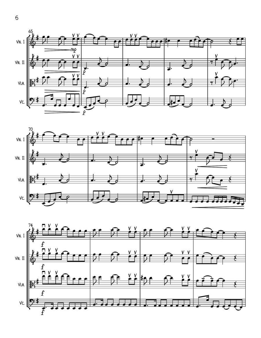 Abracadabra String Quartet scores gallery preview page 6