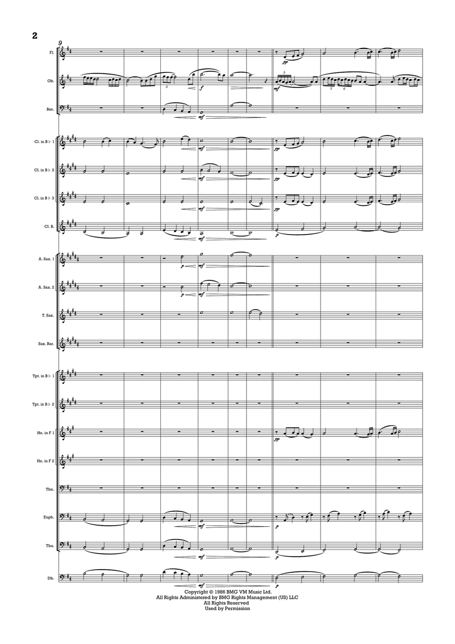 Gabriel's Oboe Gabriel's Oboe Concert Band scores gallery preview page 2
