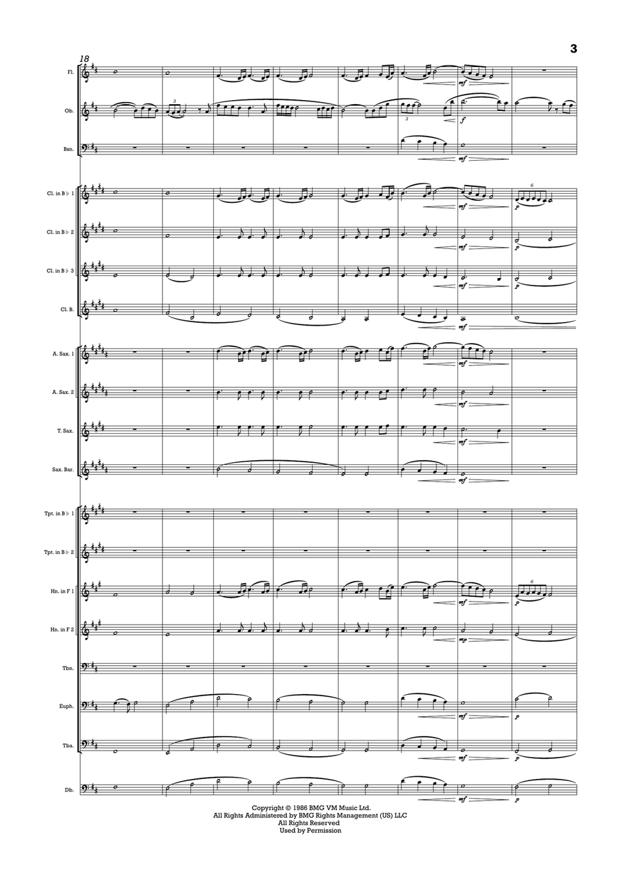 Gabriel's Oboe Gabriel's Oboe Concert Band scores gallery preview page 3