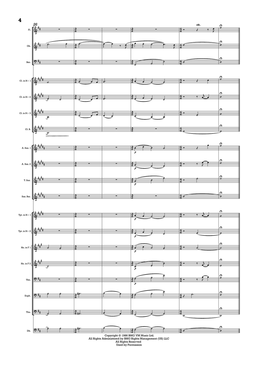 Gabriel's Oboe Gabriel's Oboe Concert Band scores gallery preview page 4
