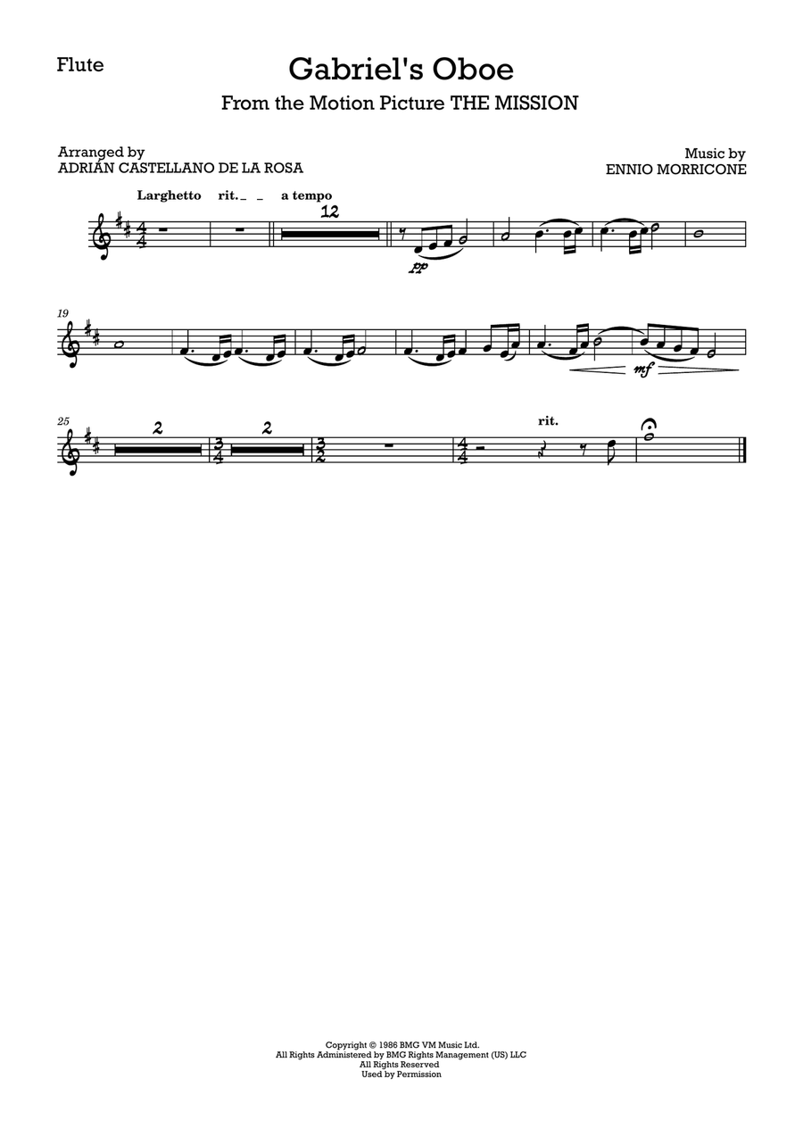 Gabriel's Oboe Gabriel's Oboe Concert Band scores gallery preview page 5