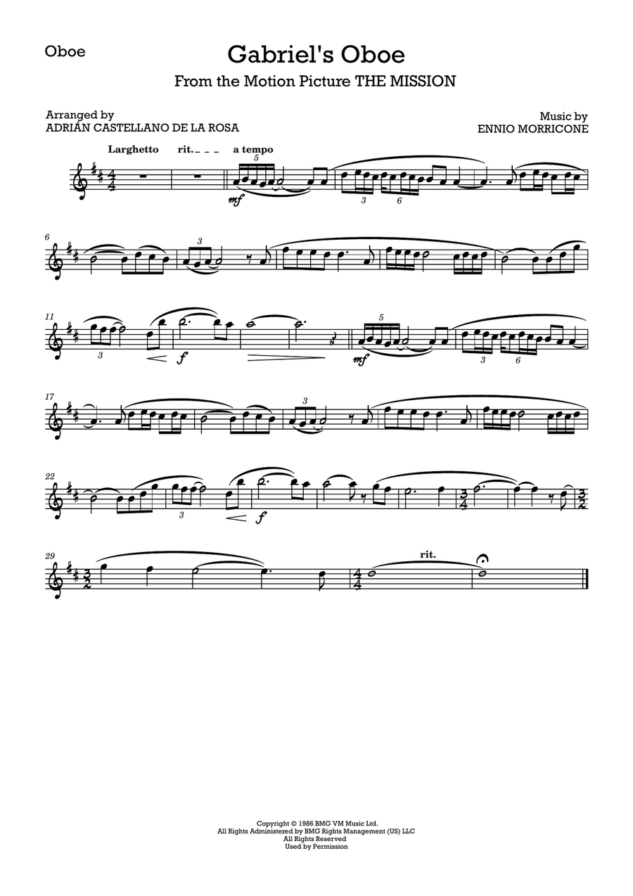 Gabriel's Oboe Gabriel's Oboe Concert Band scores gallery preview page 6