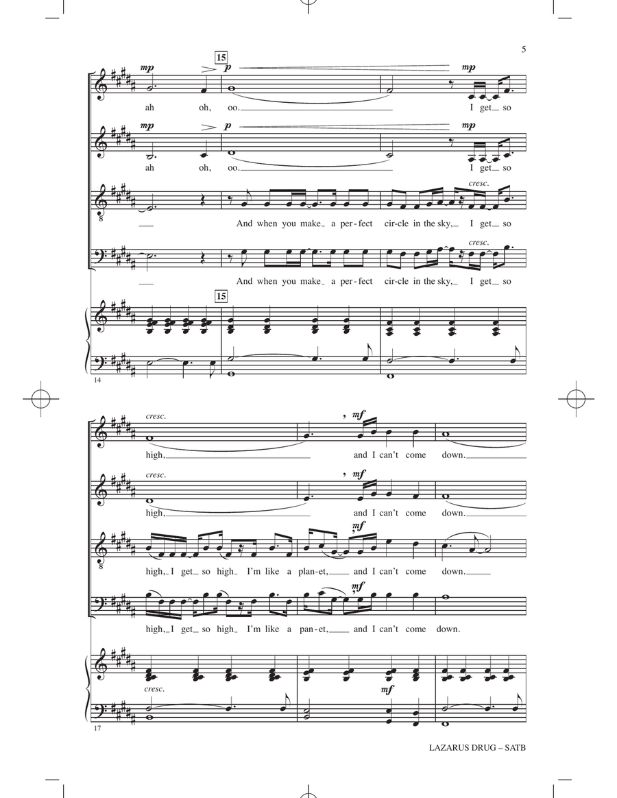 Lazarus Drug (from Bluey) (arr. Katerina Gimon) 4-Part scores gallery preview page 3