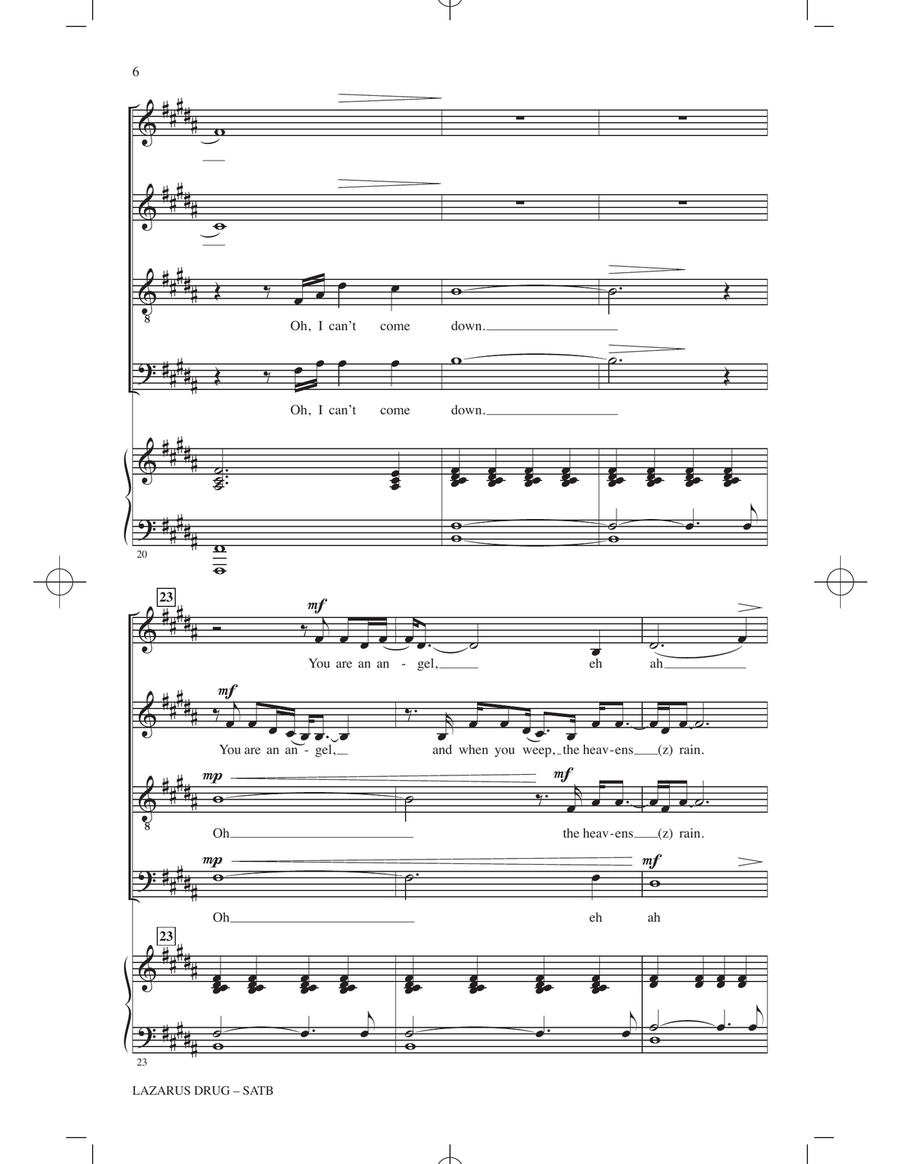 Lazarus Drug (from Bluey) (arr. Katerina Gimon) 4-Part scores gallery preview page 4