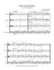 Danzas Españolas, No. 2 (String Quartet)
