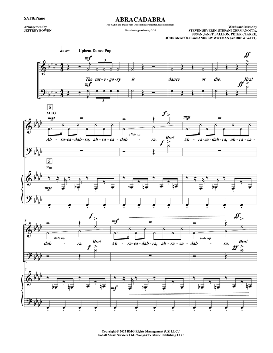 Abracadabra 4-Part scores gallery preview page 2