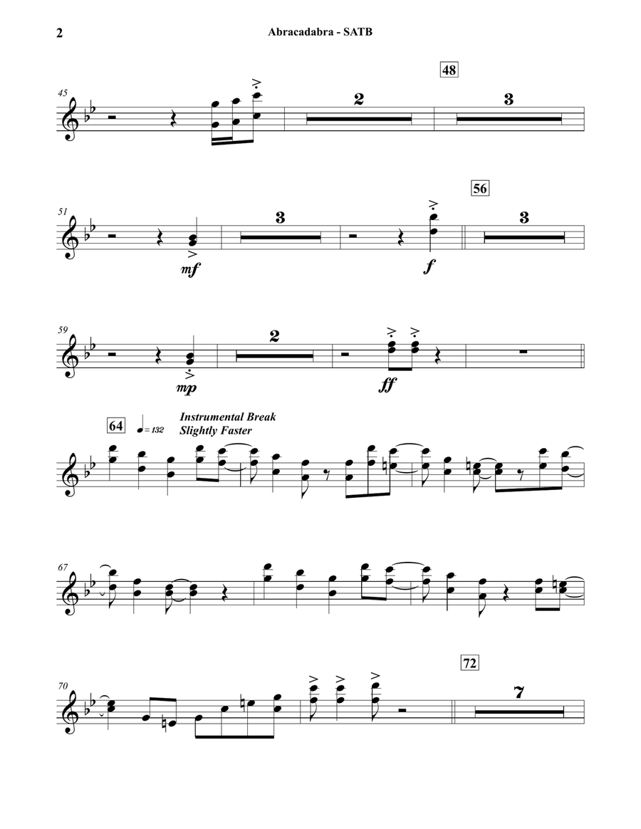 Abracadabra Concert Band scores gallery preview page 3