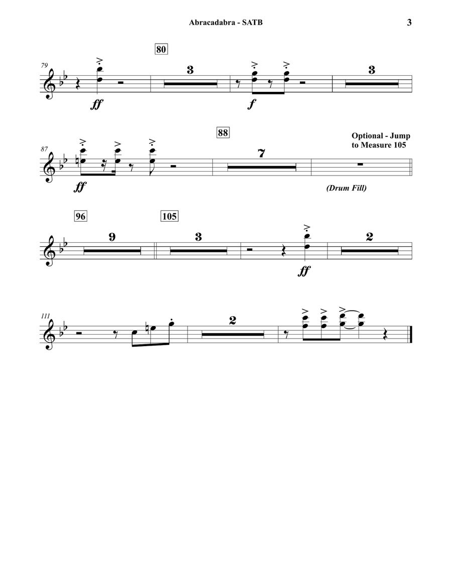 Abracadabra Concert Band scores gallery preview page 4