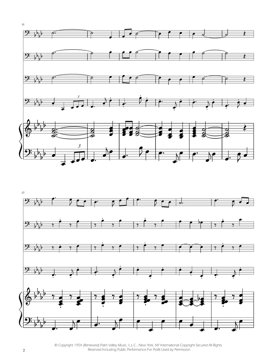 Fly Me To The Moon (In Other Words) String Quartet scores gallery preview page 2
