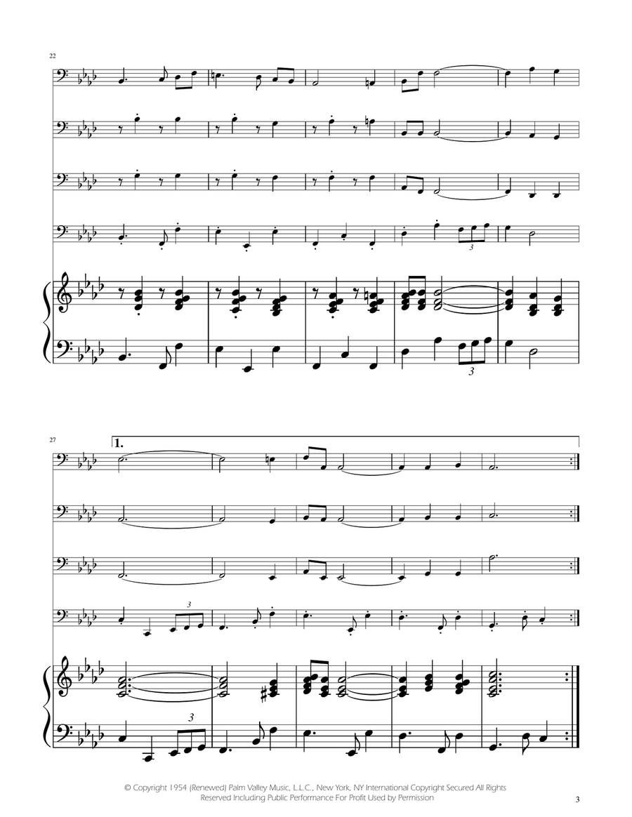 Fly Me To The Moon (In Other Words) String Quartet scores gallery preview page 3