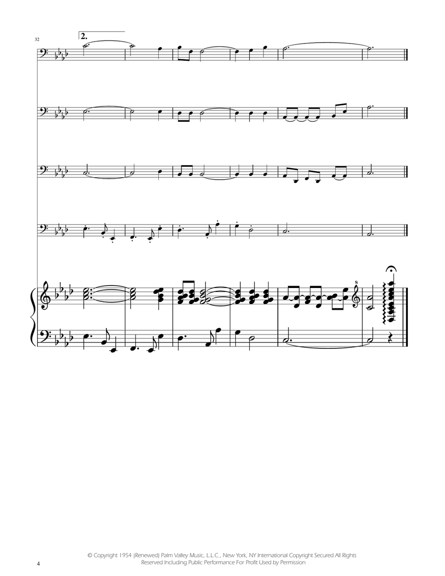 Fly Me To The Moon (In Other Words) String Quartet scores gallery preview page 4