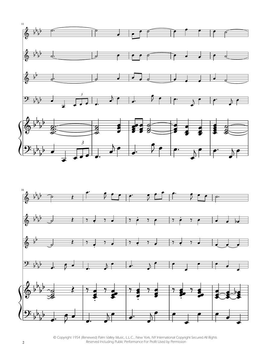 Fly Me To The Moon (In Other Words) Woodwind Quartet scores gallery preview page 2