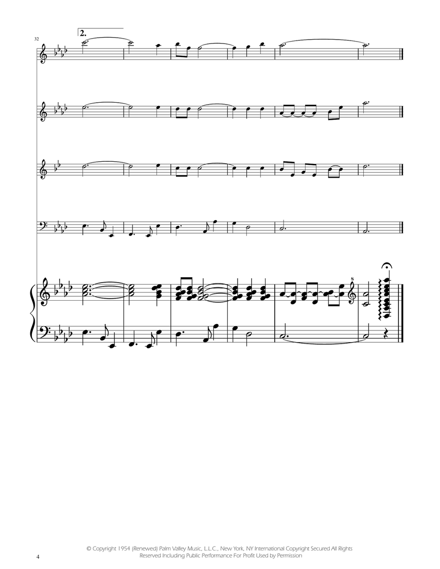Fly Me To The Moon (In Other Words) Woodwind Quartet scores gallery preview page 4