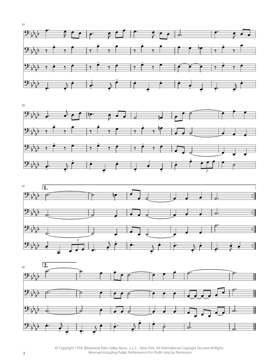 Fly Me To The Moon (In Other Words) String Quartet scores gallery preview page 2