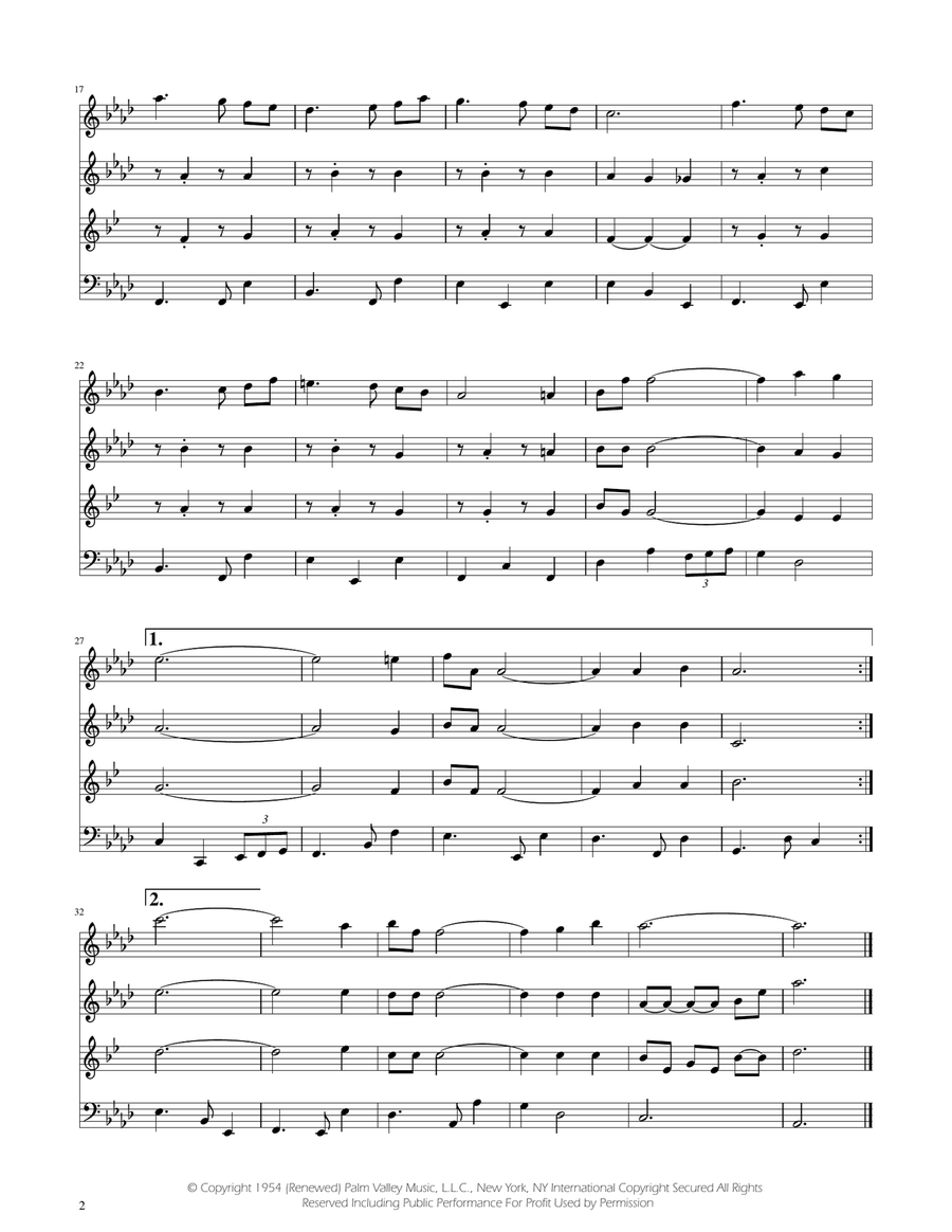 Fly Me To The Moon (In Other Words) Woodwind Quartet scores gallery preview page 2
