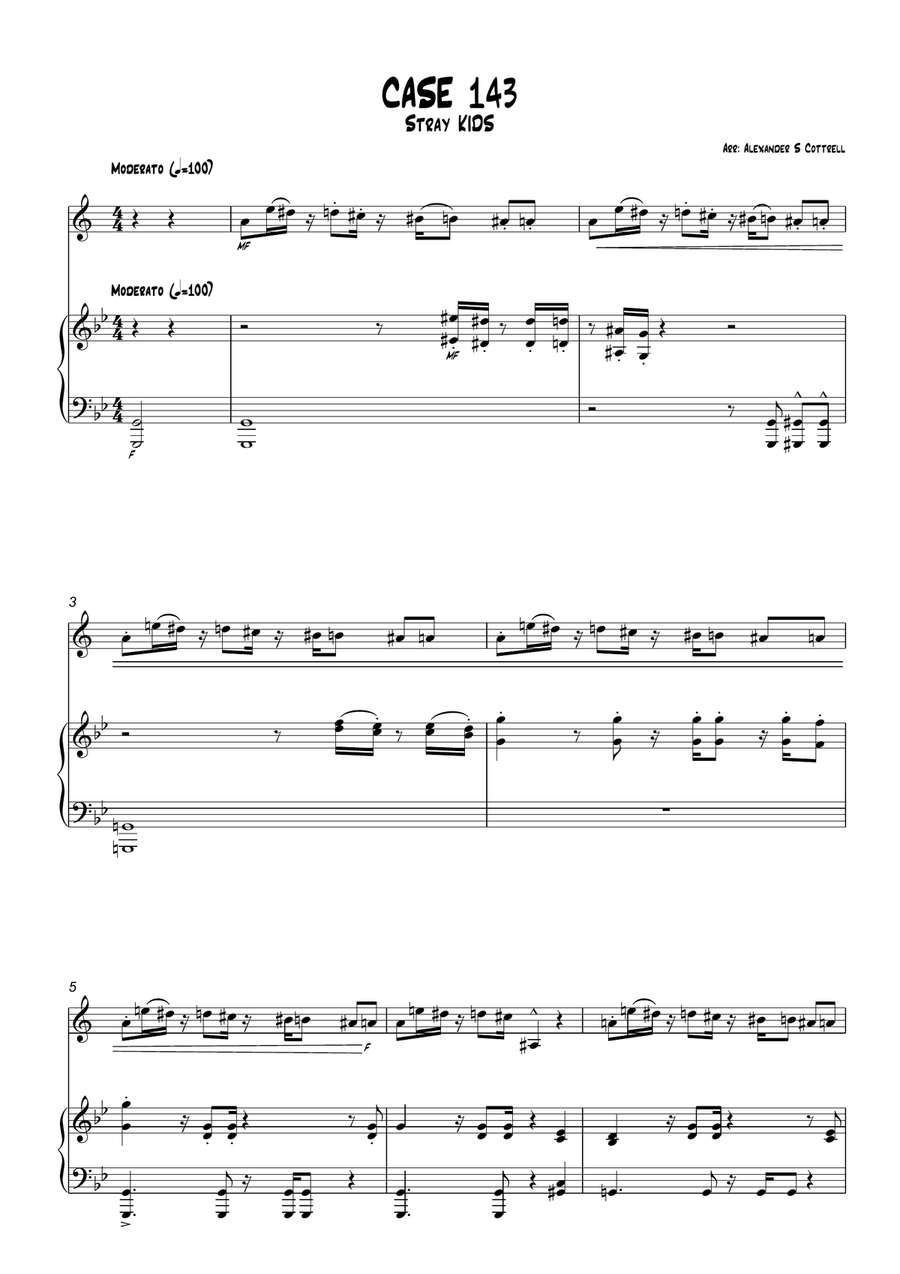 Case 143 Case 143 Clarinet Solo scores gallery preview page 1