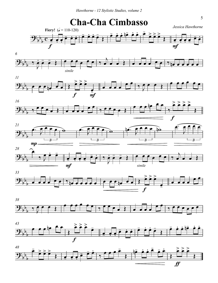 12 Stylistic Studies for Trombone or Euphonium volume 2 Euphonium scores gallery preview page 6