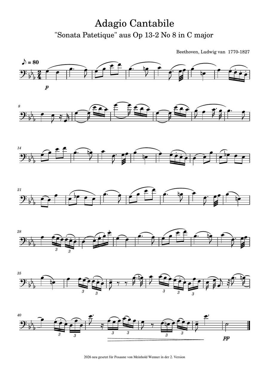48 easy peaces for trombone 1759 - 1809 Trombone Solo scores gallery preview page 3