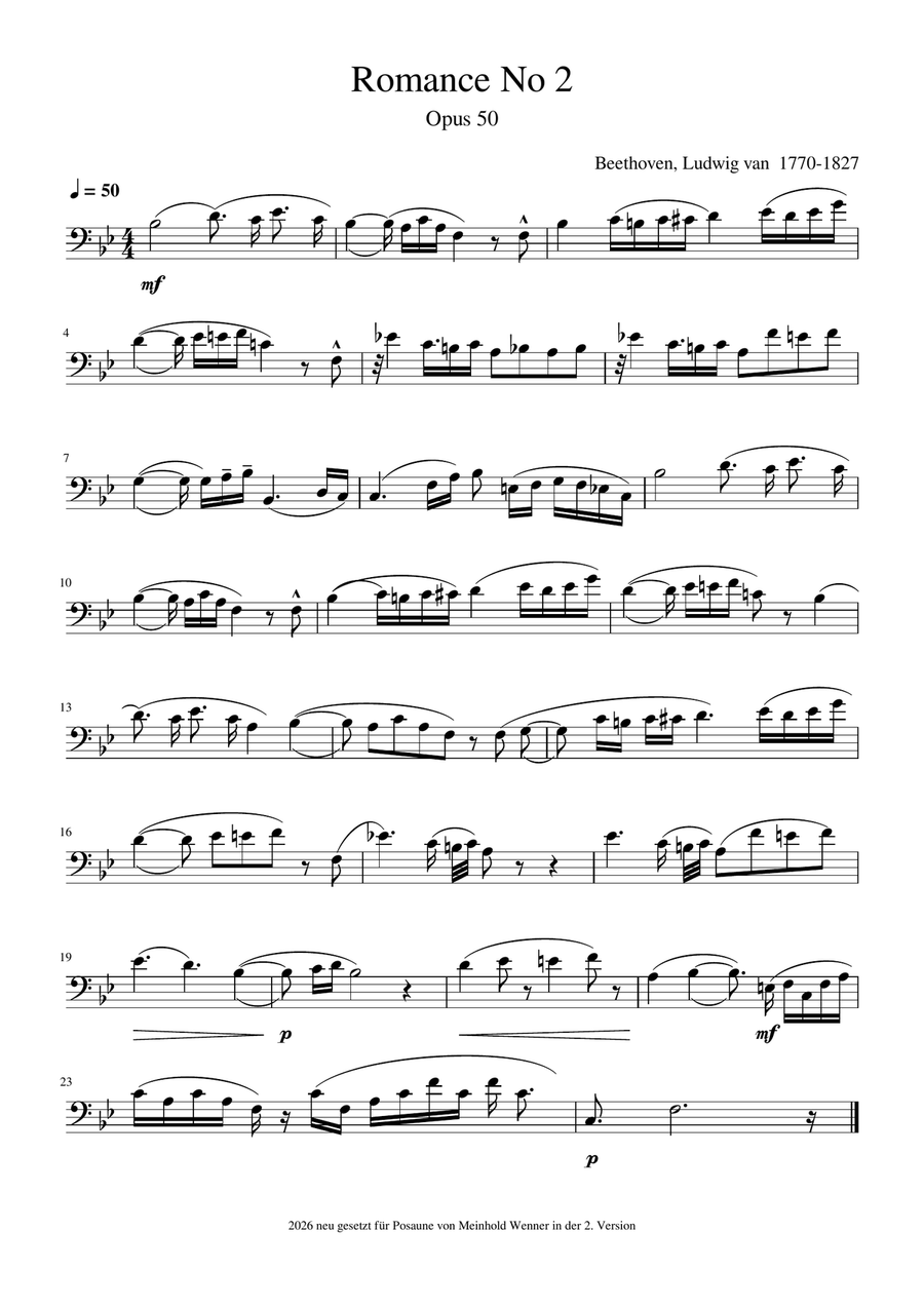 48 easy peaces for trombone 1759 - 1809 Trombone Solo scores gallery preview page 4