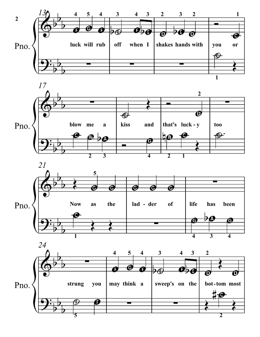 Chim Chim Cher-Ee Chim Chim Cher-Ee Piano Method scores gallery preview page 2