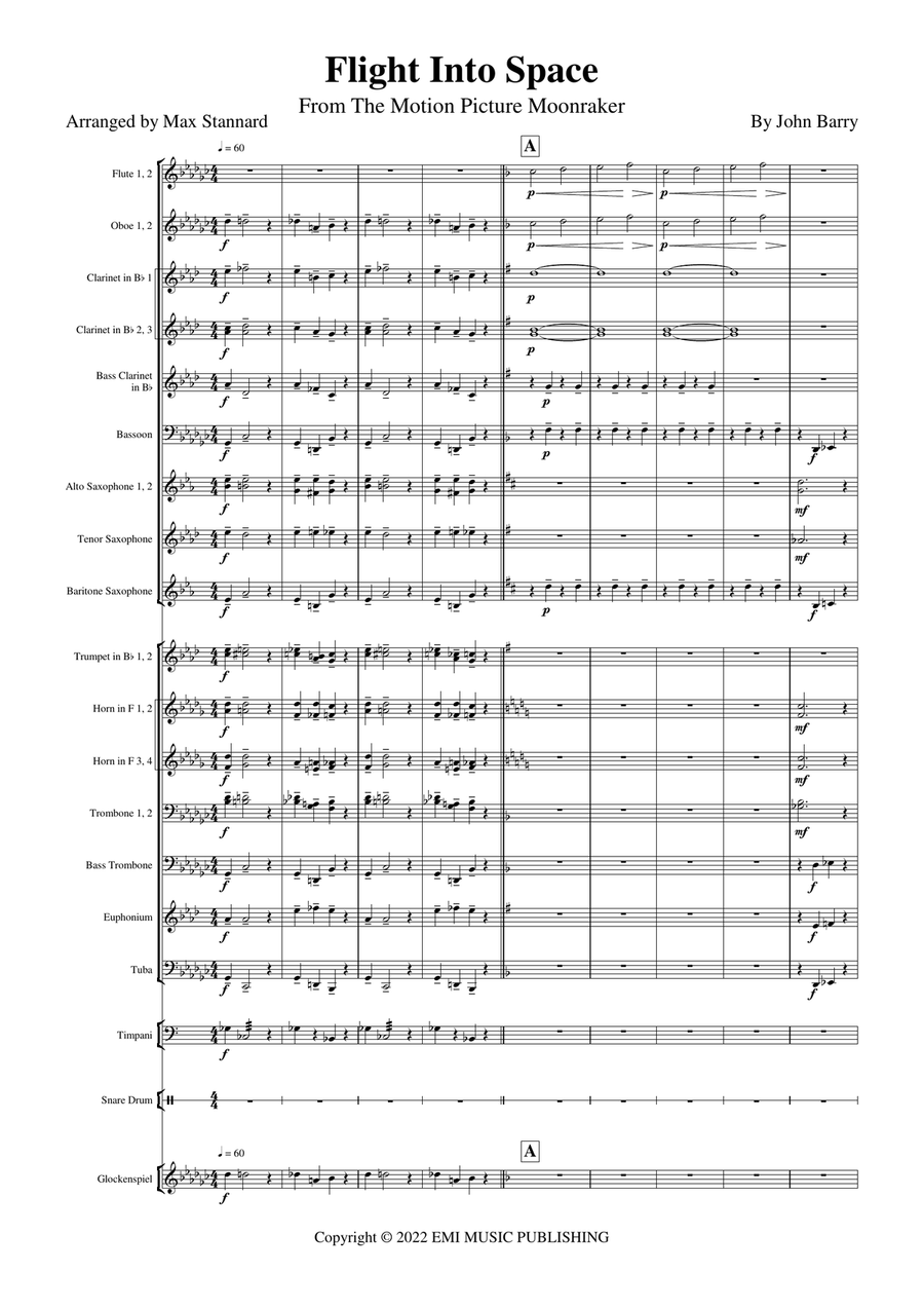 Flight Into Space Concert Band scores gallery preview page 2