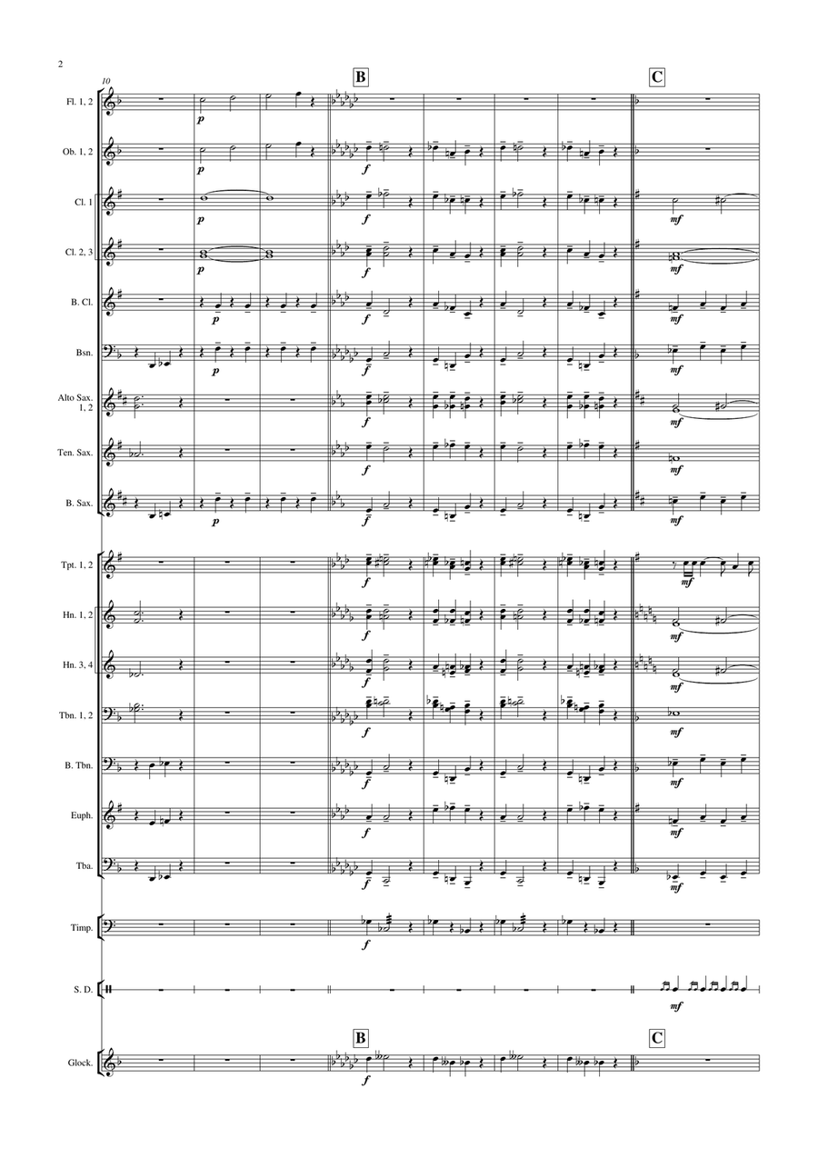 Flight Into Space Concert Band scores gallery preview page 3
