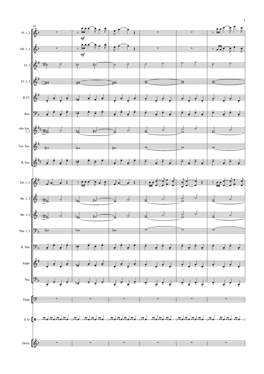 Flight Into Space Concert Band scores gallery preview page 4