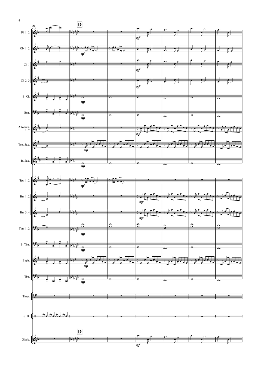 Flight Into Space Concert Band scores gallery preview page 5