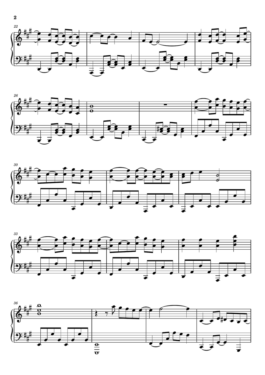La Luna La Luna Piano Solo scores gallery preview page 2