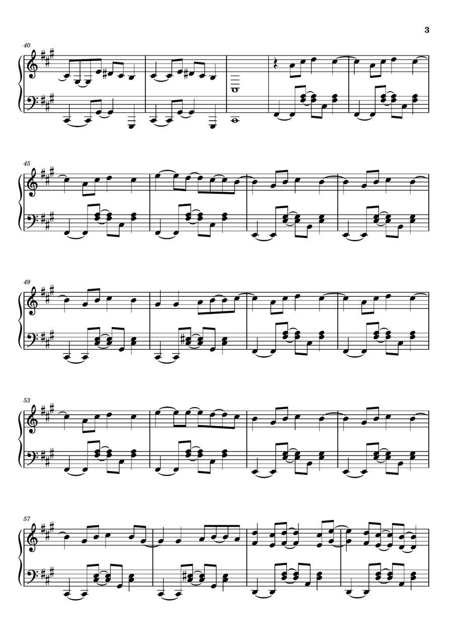 La Luna La Luna Piano Solo scores gallery preview page 3