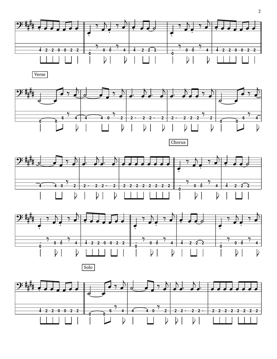 Hit Me With Your Best Shot Acoustic Guitar scores gallery preview page 2
