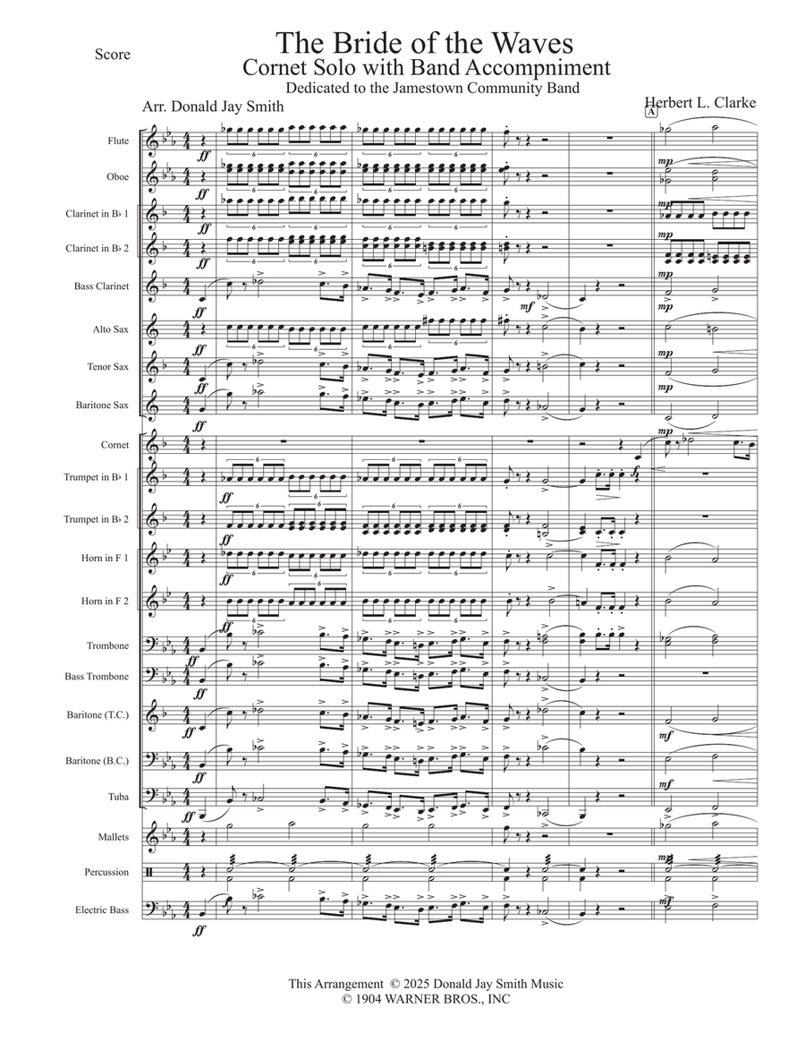 Bride of the Waves Bride of the Waves Concert Band scores gallery preview page 1