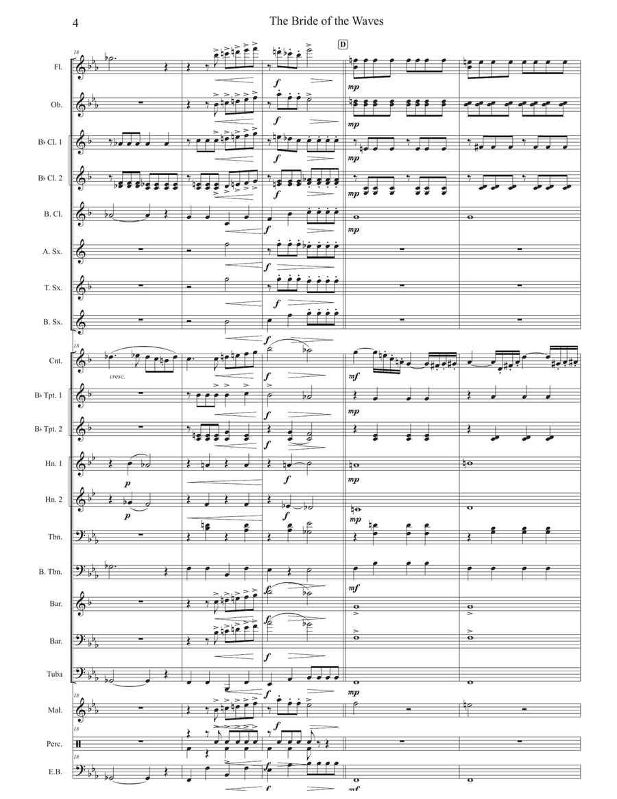 Bride of the Waves Bride of the Waves Concert Band scores gallery preview page 4