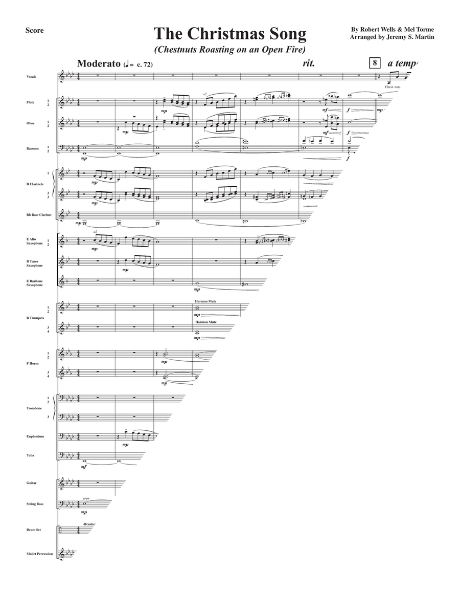 The Christmas Song (Chestnuts Roasting On An Open Fire) Concert Band scores gallery preview page 1
