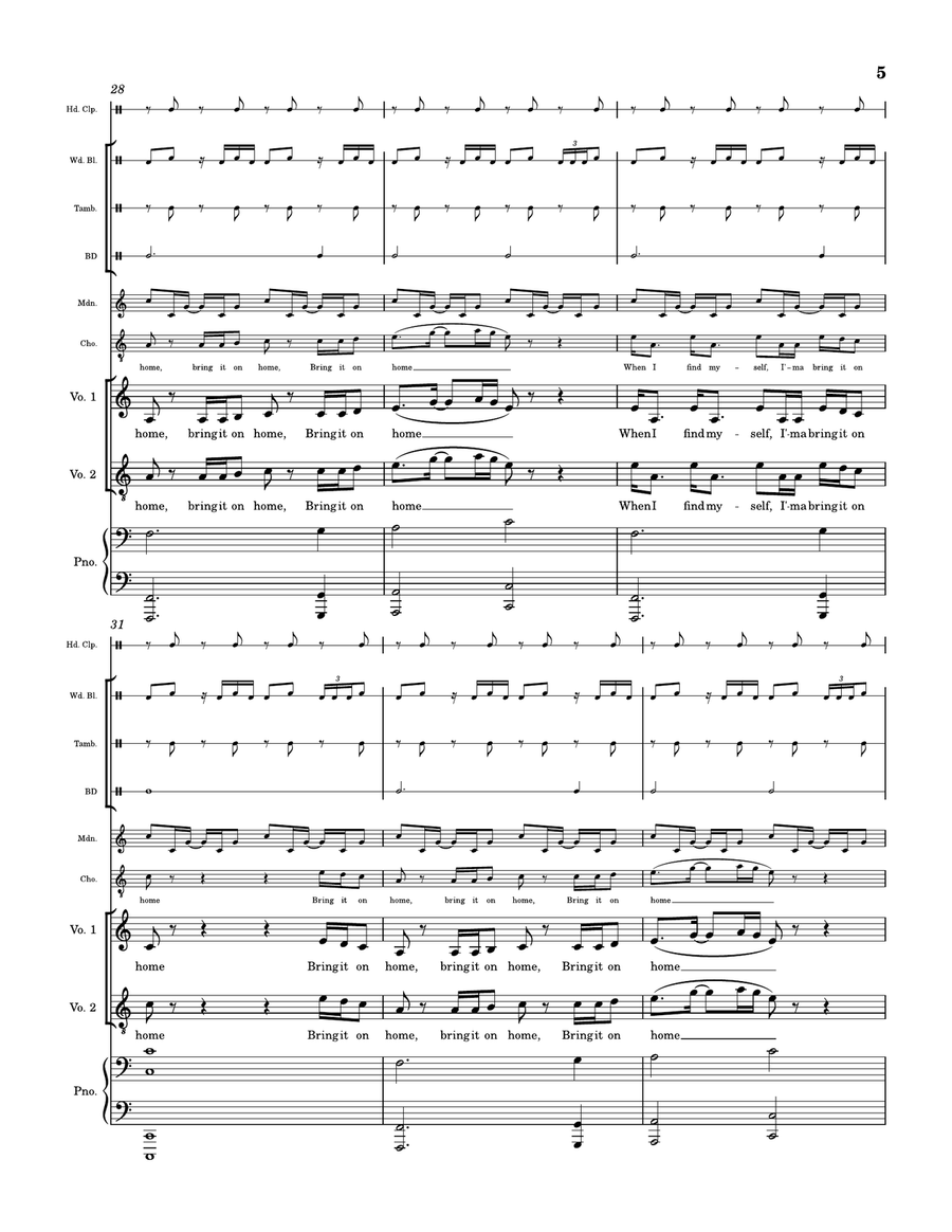 Bring It On Home Vocal Duet scores gallery preview page 5