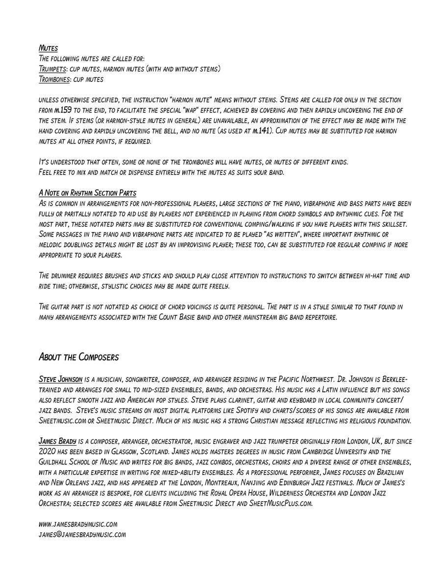 Utopia and a Rose Jazz Ensemble scores gallery preview page 3