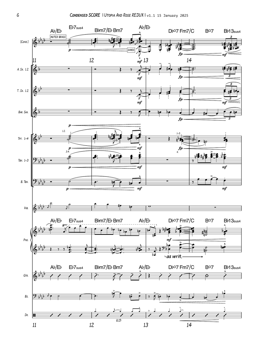 Utopia and a Rose Jazz Ensemble scores gallery preview page 6