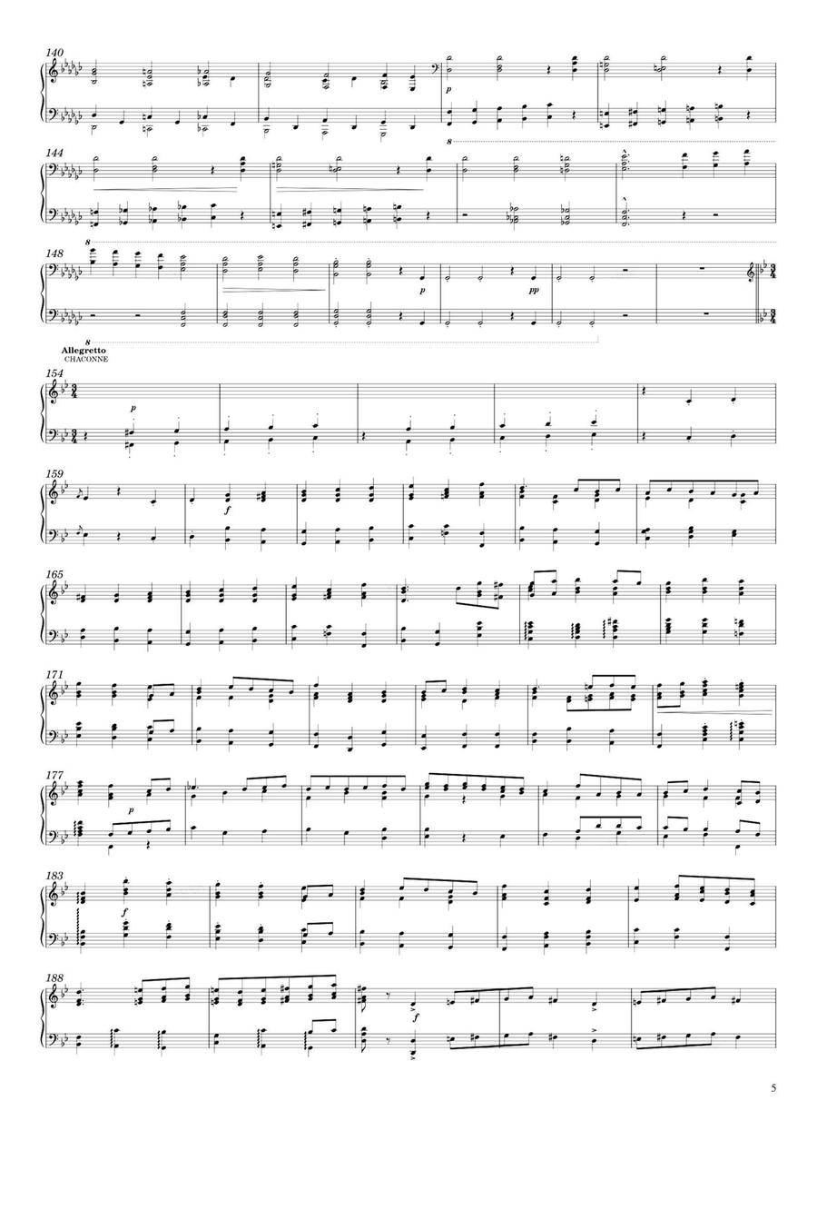 Sarabande and Chaconne - Franz Liszt Piano Solo scores gallery preview page 5
