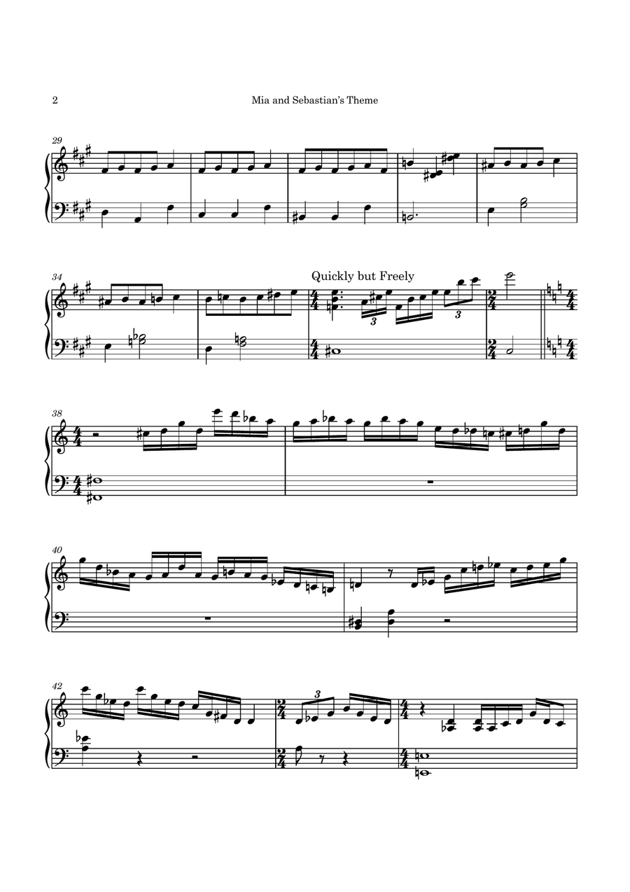 Mia & Sebastian's Theme Mia & Sebastian's Theme Marimba scores gallery preview page 2