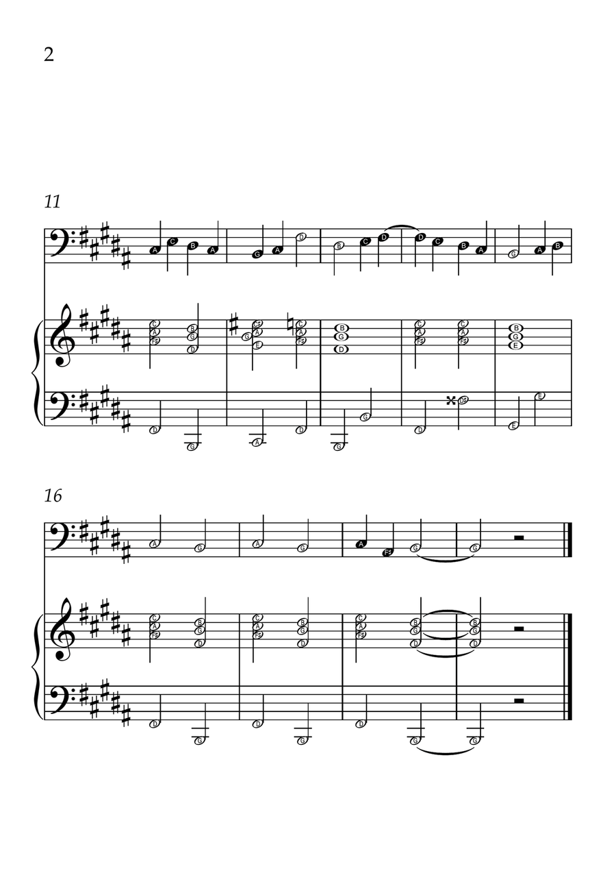 Ode to Joy - Cello and Piano in B Major - Beginner Level Letter Names - Sheet Music Piano scores gallery preview page 2