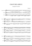 CHANT DES ADIEUX