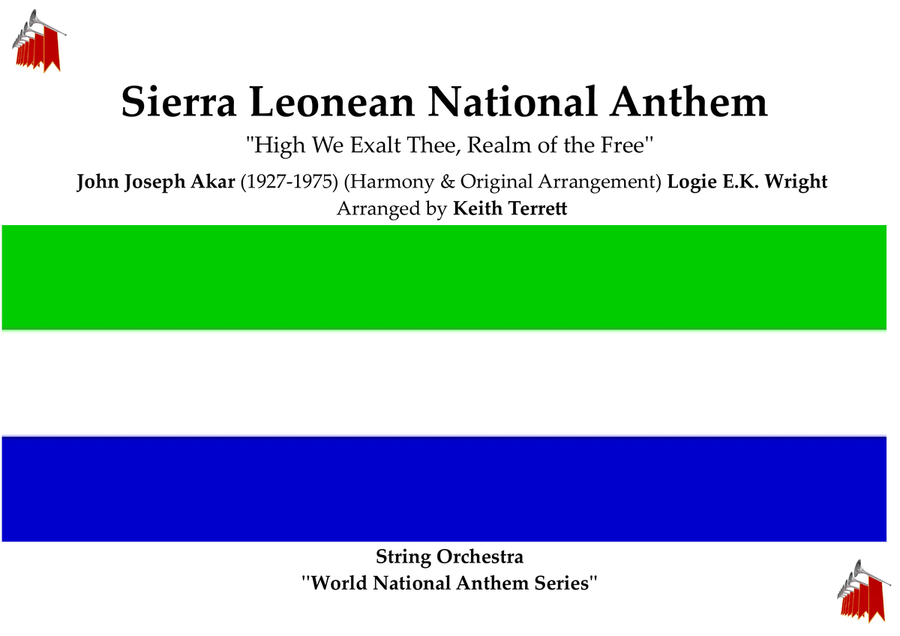 Sierra Leonean National Anthem for String Orchestra String Orchestra scores gallery preview page 1