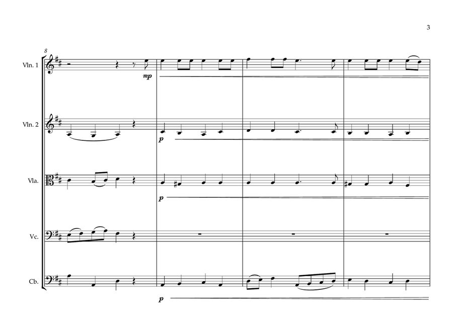 Sierra Leonean National Anthem for String Orchestra String Orchestra scores gallery preview page 3