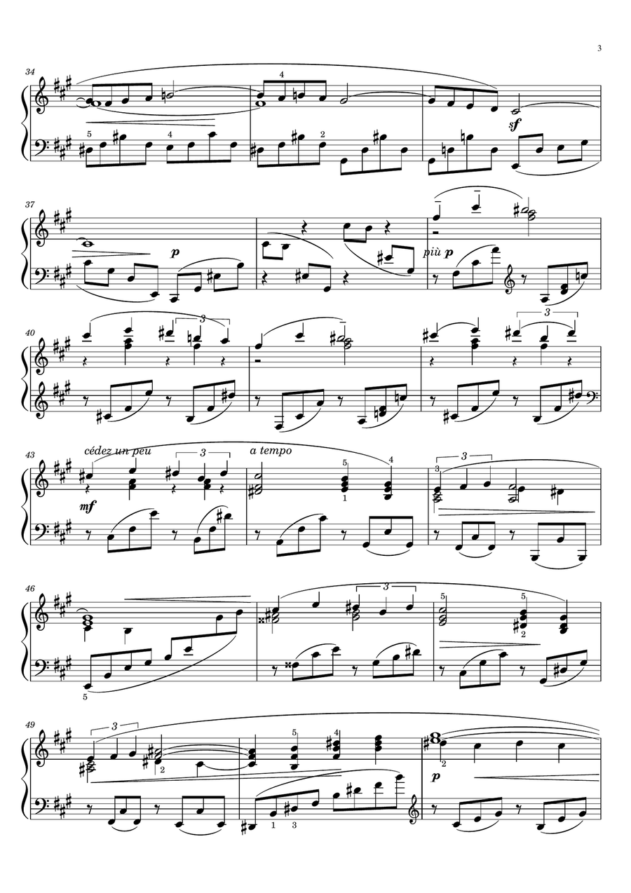 Claude Debussy - Suite bergamasque, L.75 IV. Passepied - for Piano Solo With Fingered Original Piano Solo scores gallery preview page 3
