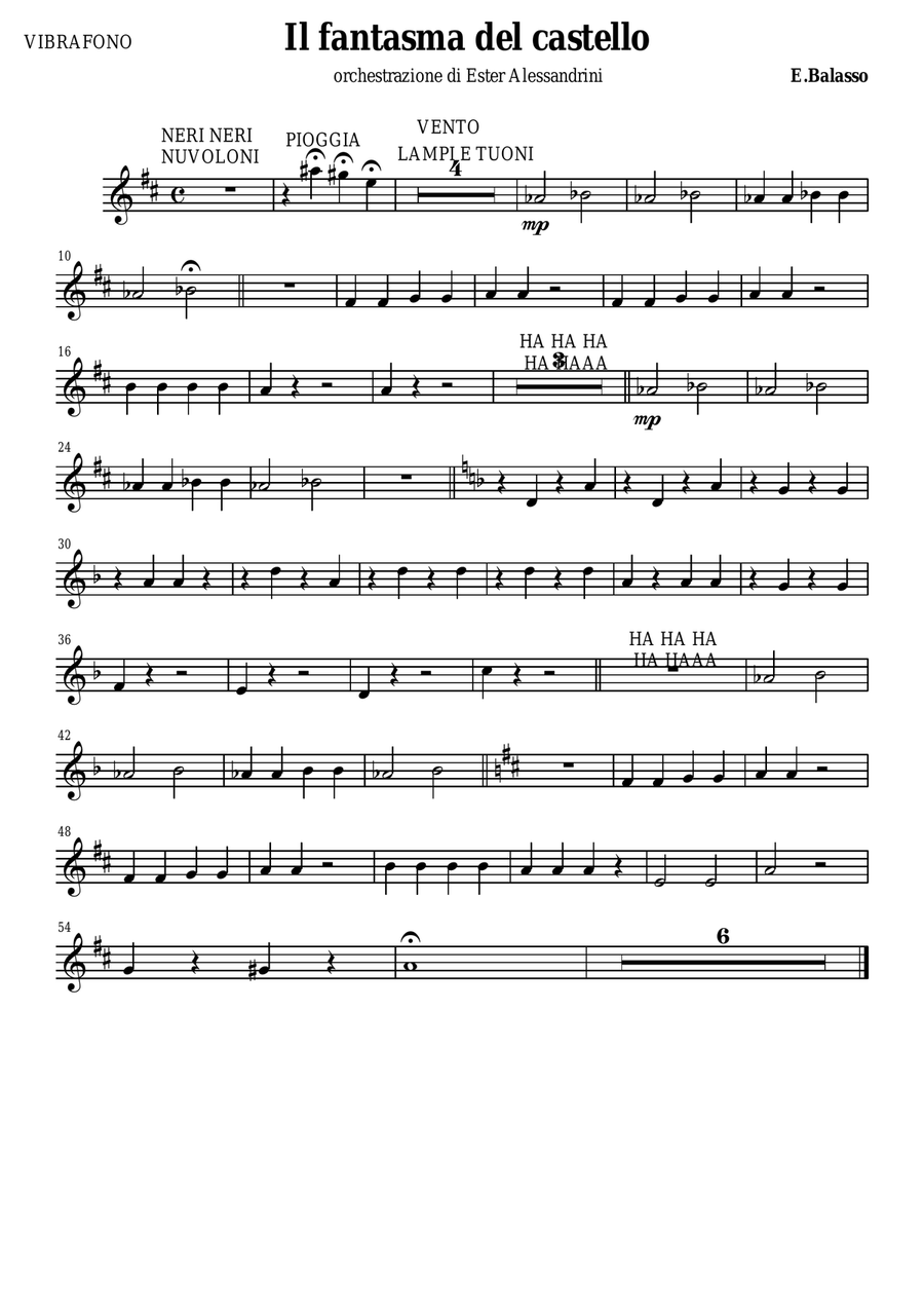 Il fantasma del castello (only separate parts) Flute scores gallery preview page 5