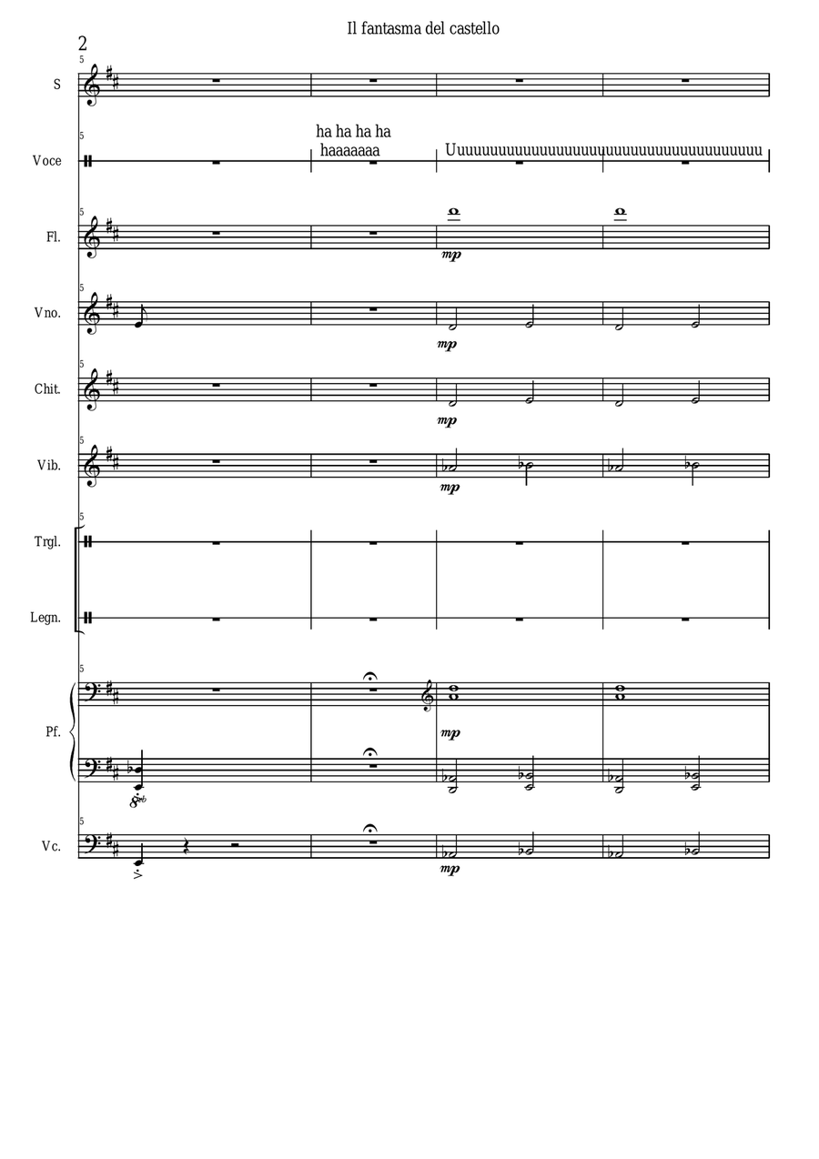 Il fantasma del castello Il fantasma del castello Choir scores gallery preview page 2